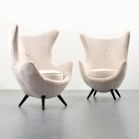 Pair of Lounge Chairs, Manner of Paolo Buffa - Sold for $1,625 on 04-23-2022 (Lot 423).jpg